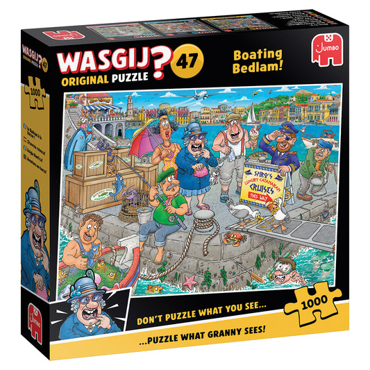 WASGIJ ORIGINAL 47 BOATING BEDLAM 1000 BRIKKER