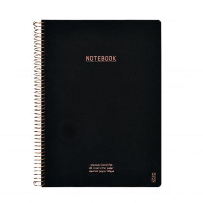KOZO NOTESBOG PREMIUM A4 TERN BLACK