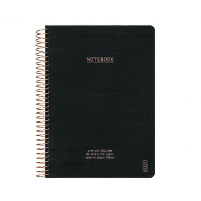 KOZO NOTESBOG PREMIUM A5 TERN BLACK