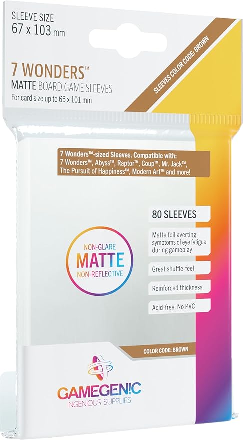 PRIME SLEEVES 73X73MM 7 WONDERS