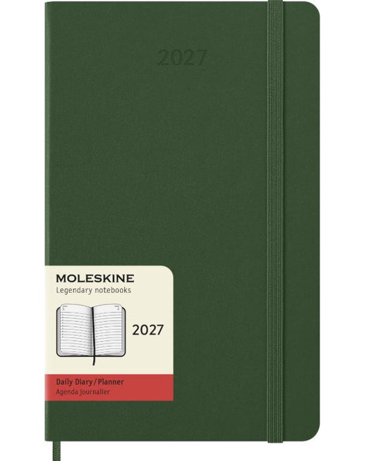 MOLESKINE CLASSIC HARD 12M LARGE MYRTLE GREEN 2027
