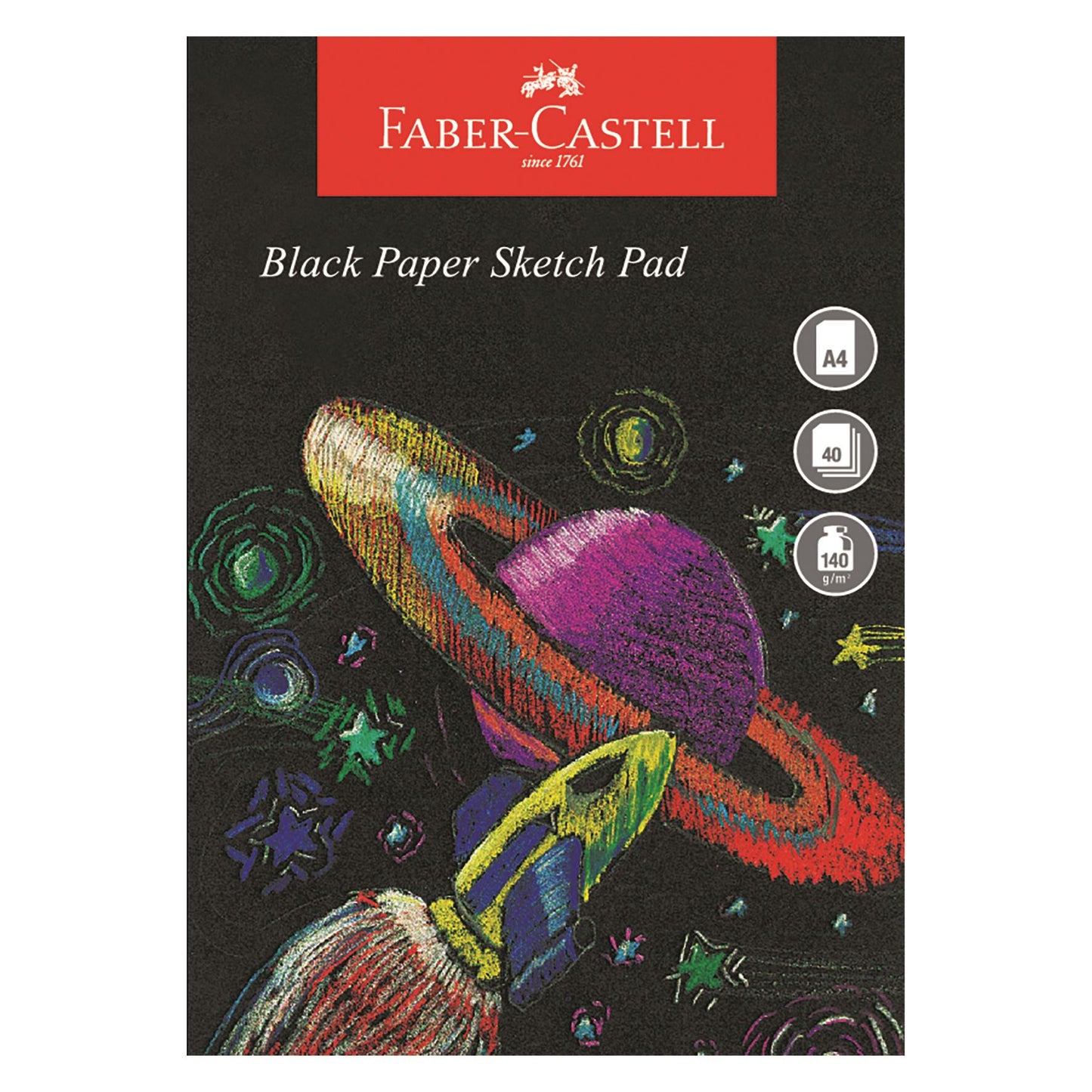 BLOK A4 BLACK 140G 40 ARK