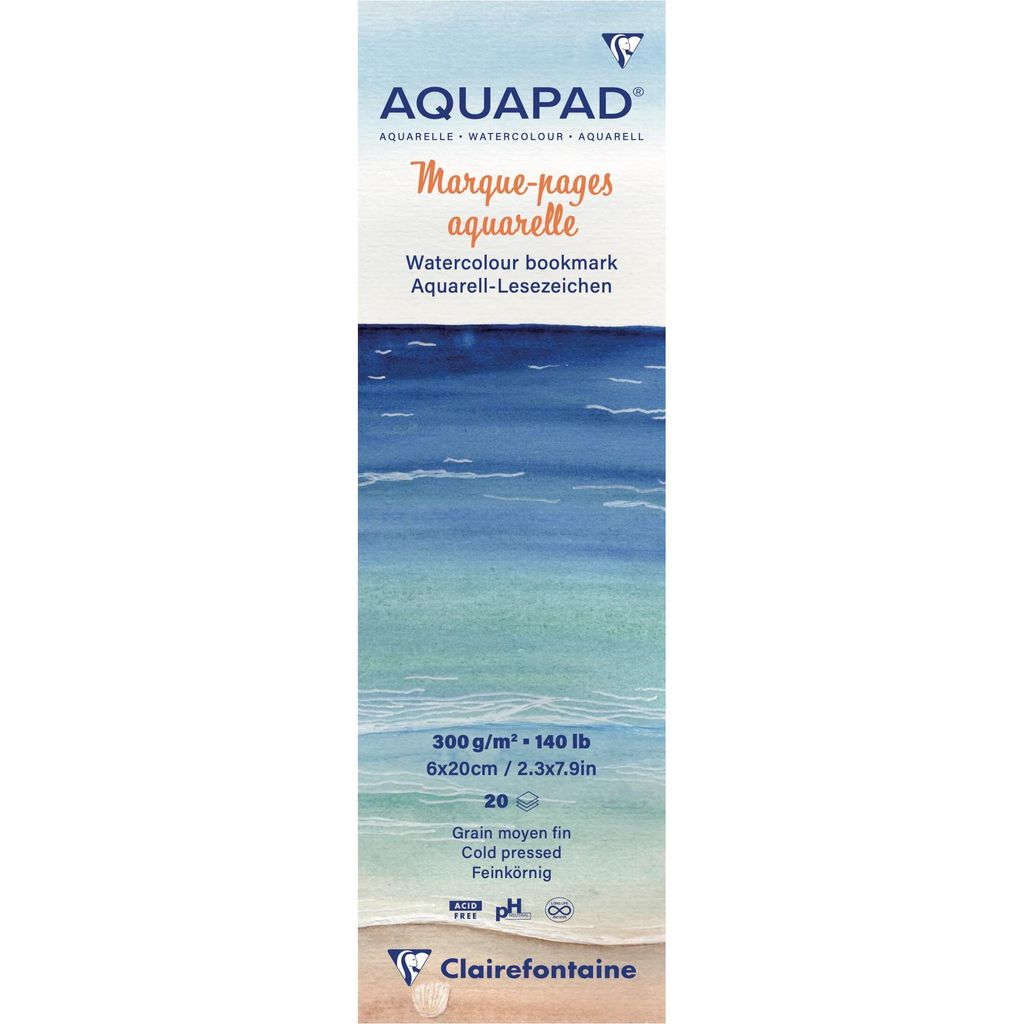 AQUAPAD WATERCOLOUR BOOKMARK 6X20 CM