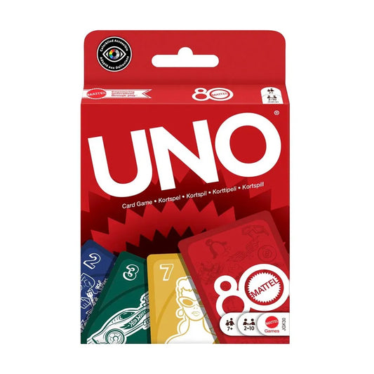 UNO MATTEL 80TH RUBY RED