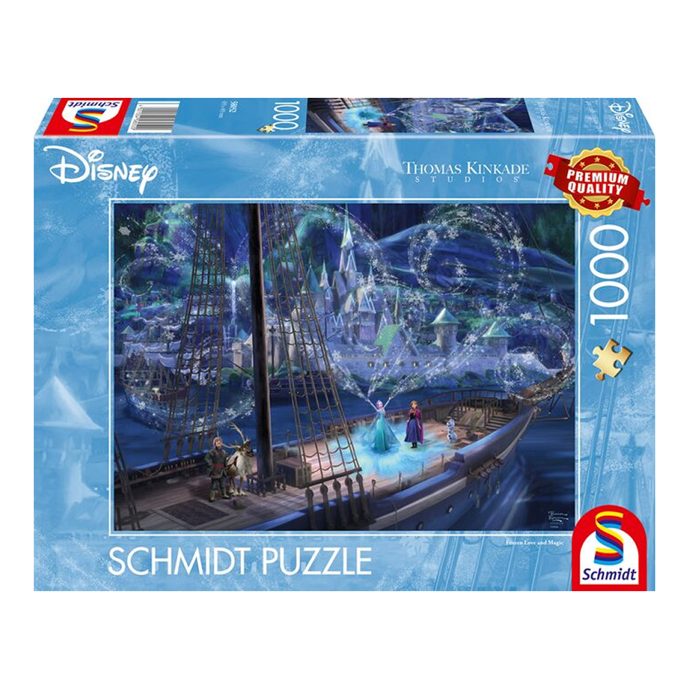 THOMAS KINKADE DISNEY FROZEN, LOVE AND MAGIC 1000 BRIKKER