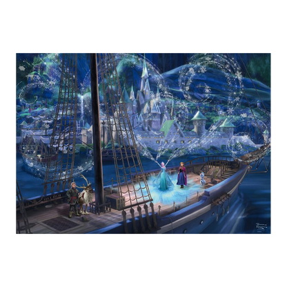 THOMAS KINKADE DISNEY FROZEN, LOVE AND MAGIC 1000 BRIKKER