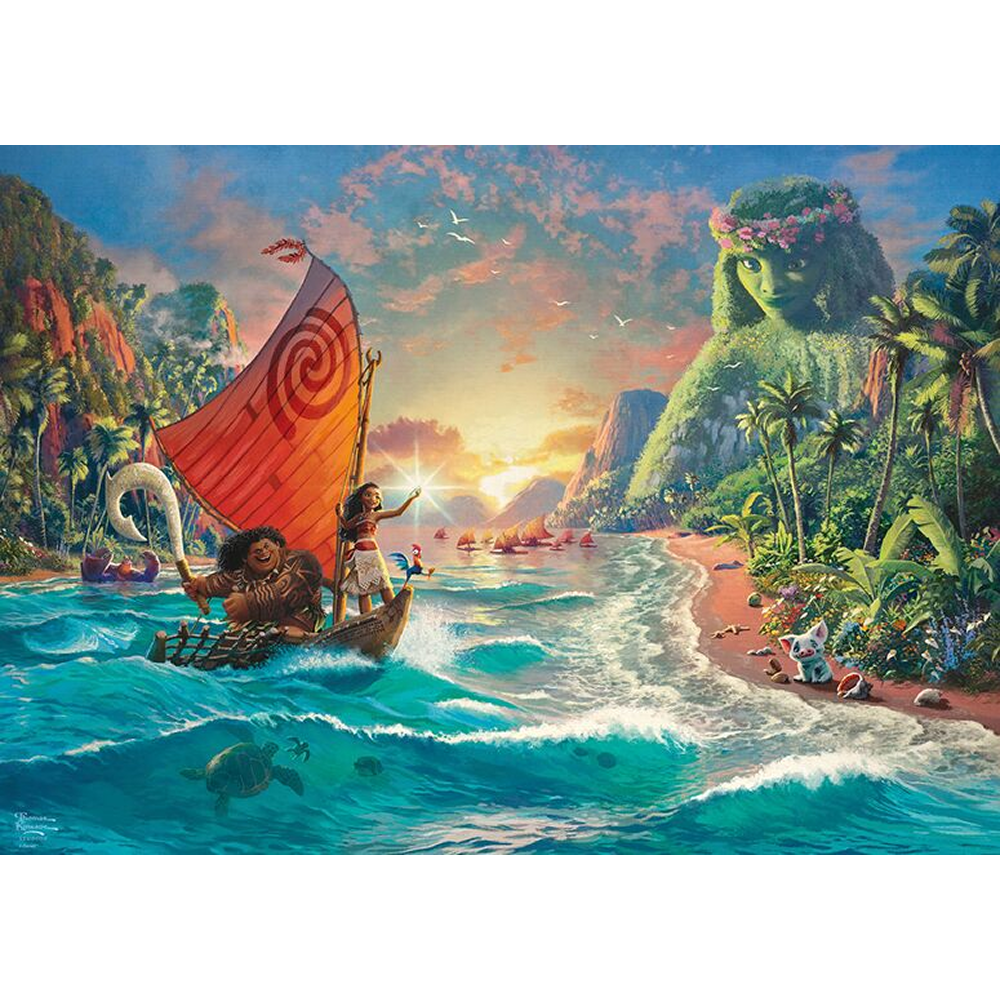 THOMAS KINKADE DISNEY VAIANA MOANA 1000 BRIKKER