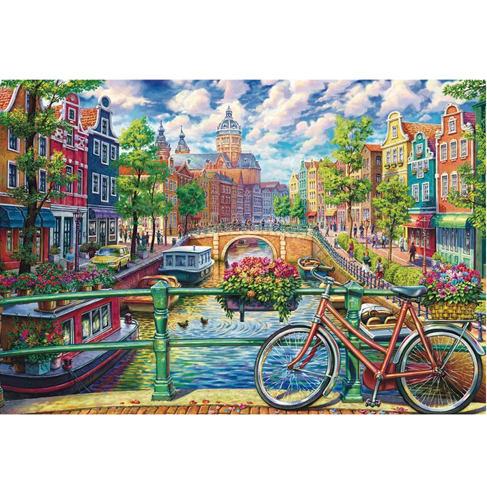 AMSTERDAM CANAL 1000 BRIKKER SCHMIDT PUZZLE