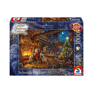 THOMAS KINKADE: SANTA CLAUS AND HIS ELVES 1000 BRIKKER