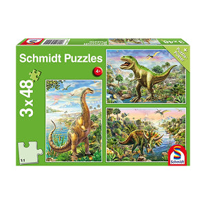 TREFL DINOSAUR 3X48 BRIKKER