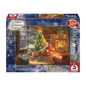 THOMAS KINKADE: SANTA CLAUS IS HERE 1000 BRIKKER