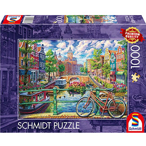AMSTERDAM CANAL 1000 BRIKKER SCHMIDT PUZZLE