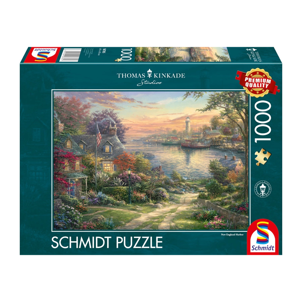 THOMAS KINKAID NEW ENGLAND HARBOUR 1000 BRIKKER SCHMIDT PUZZLE