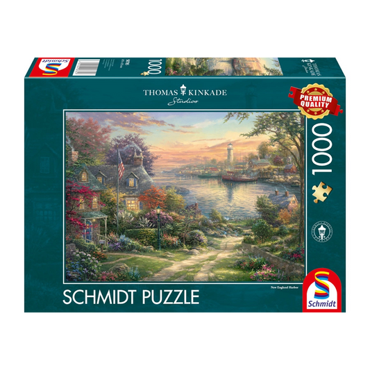 THOMAS KINKAID NEW ENGLAND HARBOUR 1000 BRIKKER SCHMIDT PUZZLE
