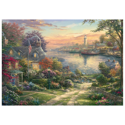 THOMAS KINKAID NEW ENGLAND HARBOUR 1000 BRIKKER SCHMIDT PUZZLE