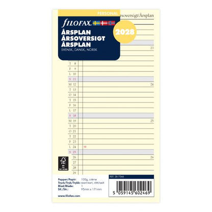 ÅRSOVERSIGT FILOFAX 2028