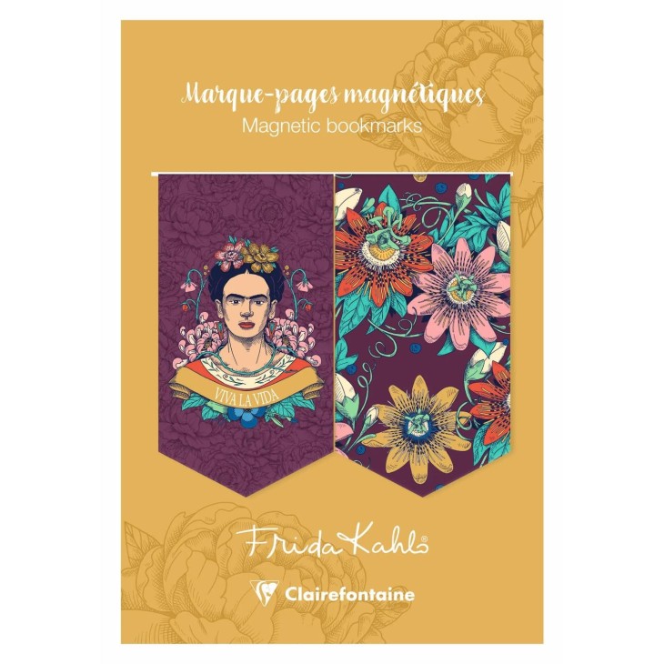 FRIDA KAHLO BOGMÆRKER MAGNETISKE (2 STK)