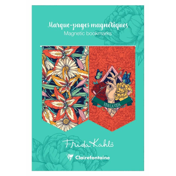 FRIDA KAHLO BOGMÆRKER MAGNETISKE (2 STK)