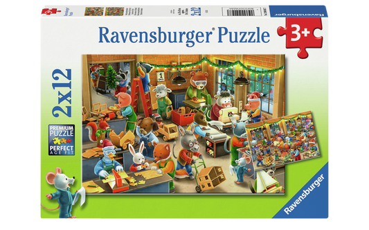 RAVENSBURGER JULE LEGETØJSBUTIK 2X12 BRIKKER