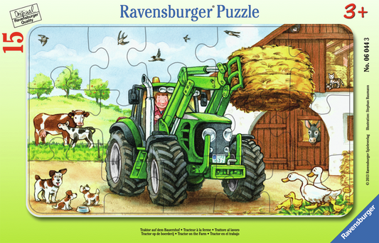 RAVENSBURGER TRACTOR ON THE FARM 15 BRIKKER
