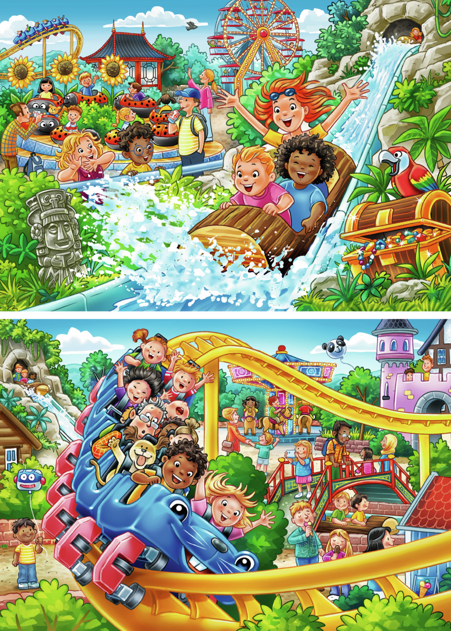 RAVENSBURGER AMUSEMENT PARK 2X24 PCS.