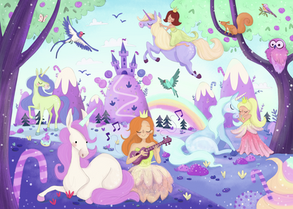 RAVENSBURGER ENHJØRNINGER XL GULVPUSLESPIL 24 PCS