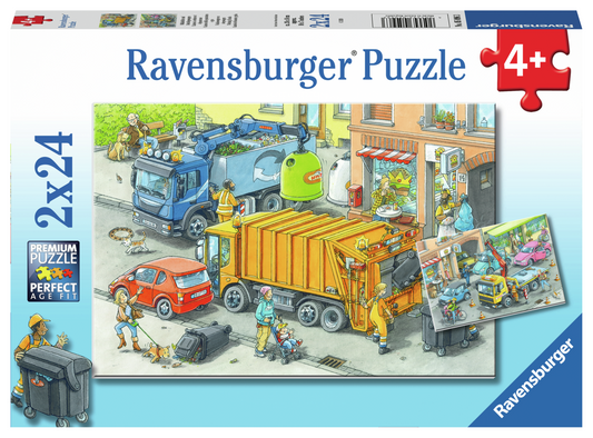 RAVENSBURGER WORKING TRUCKS 2X24 BRIKKER