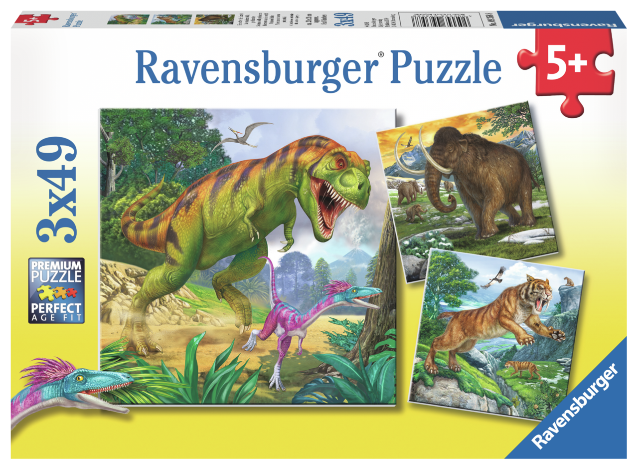 RAVENSBURGER PRIMEVAL RULER 3 x 49 BRIKKER