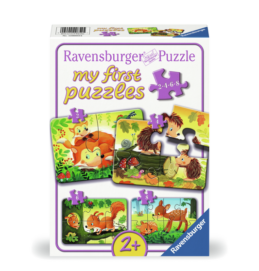 RAVENSBURGER FOREST ANIMAL FUN 2/4/6/8 BRIKKER