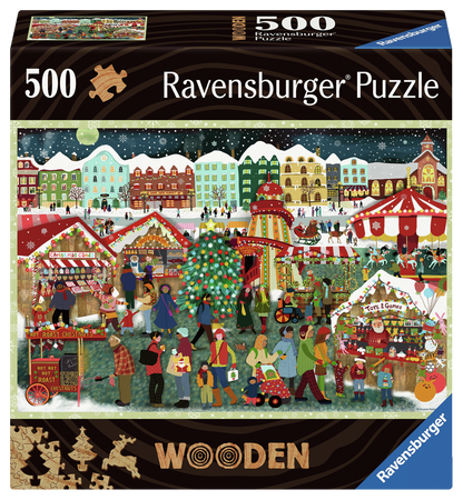 RAVENSBURGER WOODEN CHRISTMAS 500 BRIKKER
