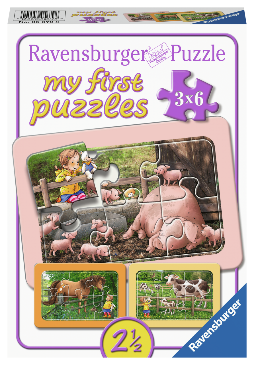 RAVENSBURGER EXPLORING THE FARM 3X6P
