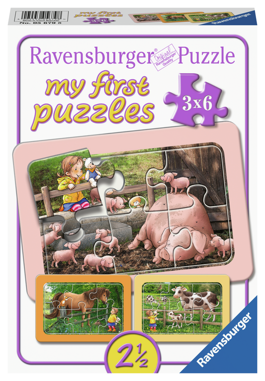 RAVENSBURGER EXPLORING THE FARM 3X6P