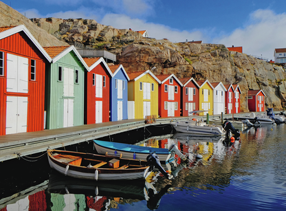 COLOURFUL HOUSES IN SWEDEN 100 PCS