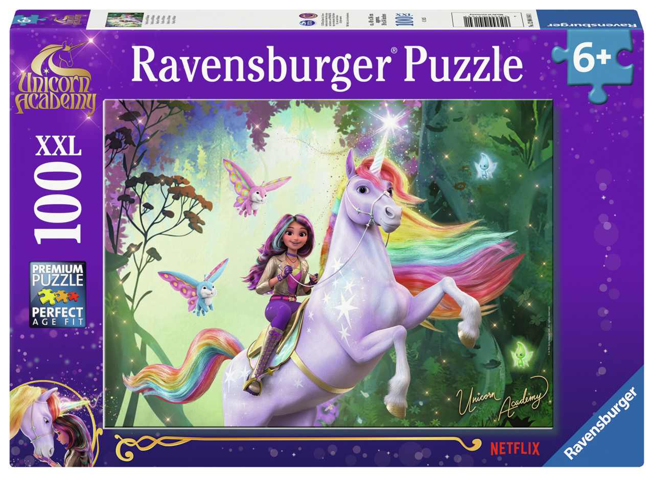 PUSLESPIL UNICORN ACADEMY 100 BRIKKER