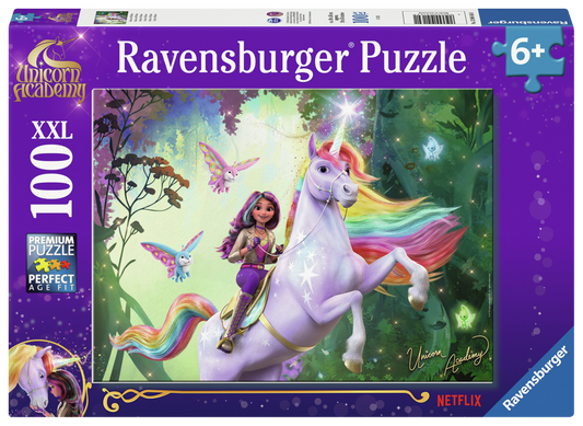 PUSLESPIL UNICORN ACADEMY 100 BRIKKER