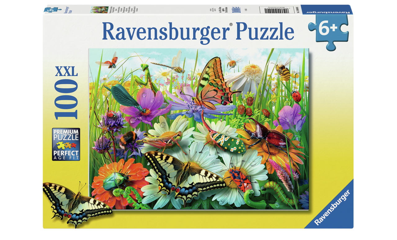 RAVENSBURGER WONDERFUL WORLD OF INSECTS 100 BRIKKE