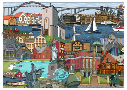 RAVENSBURGER NORWAY KARMOY HAUGESUND 1000