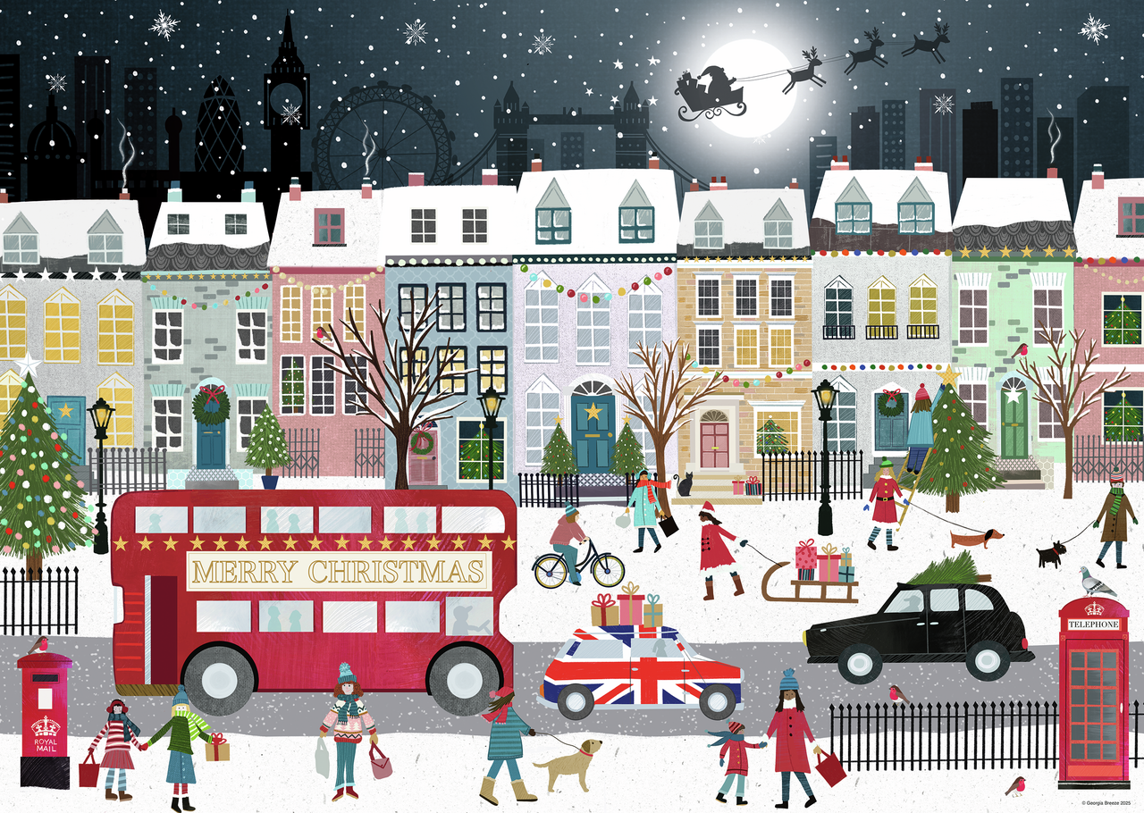 RAVENSBURGER LONDON CHRISTMAS SPIRIT 1000 BRIKKER