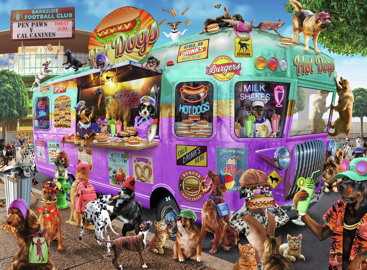 RAVENSBURGER HOT DIGGITY DOGS 300 BRIKKER