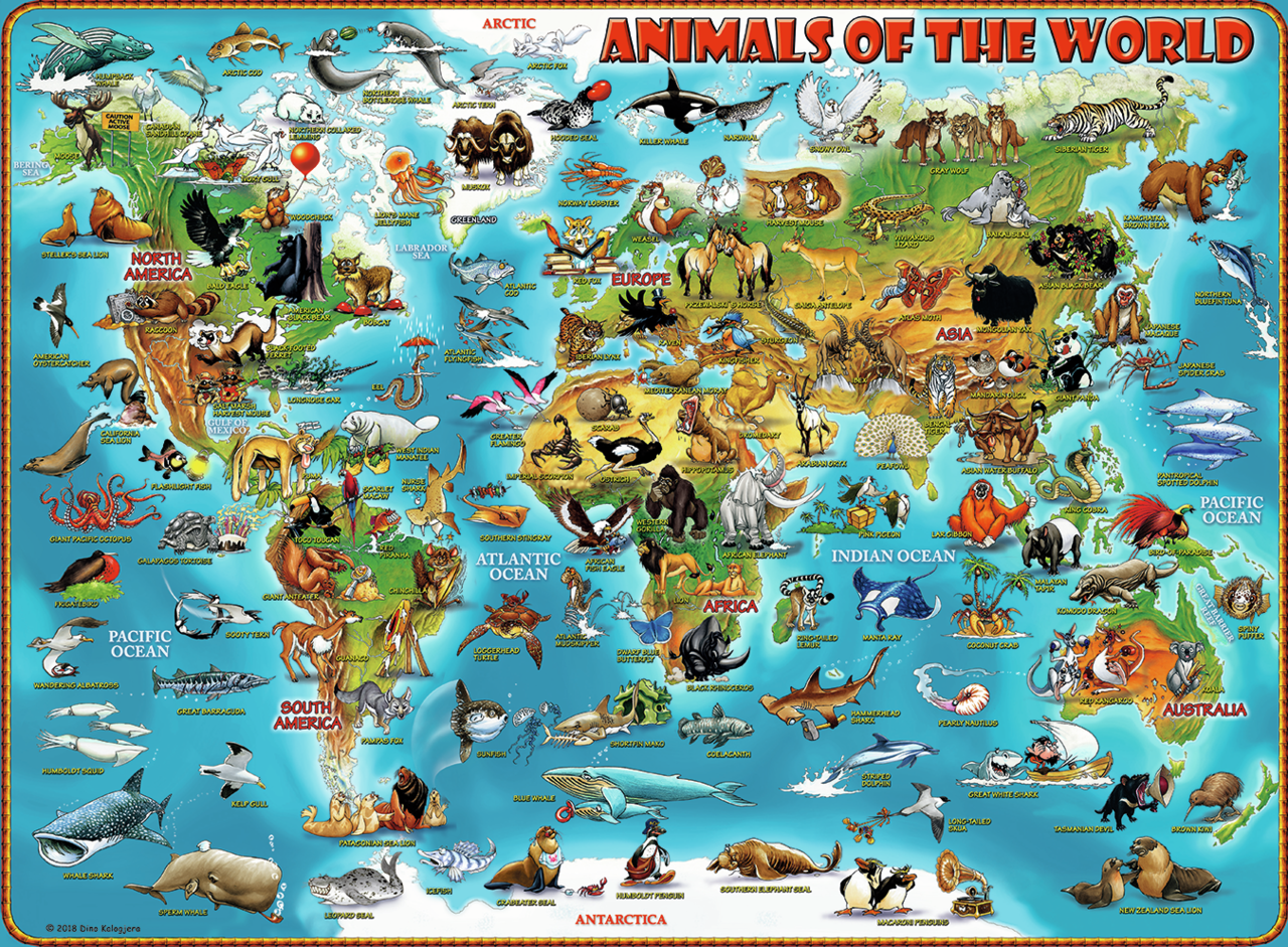 RAVENSBURGER WORLD OF ANIMALS 300PCS.