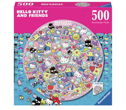 RAVENSBURGER HELLO KITTY RUNDT 500 BRIKKER