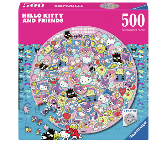 HELLO KITTY RUNDT 500 BRIKKER