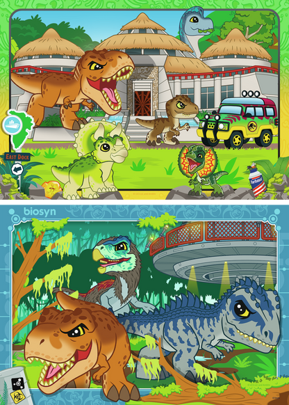 RAVENSBURGER JURASSIC WORLD 2 X 24
