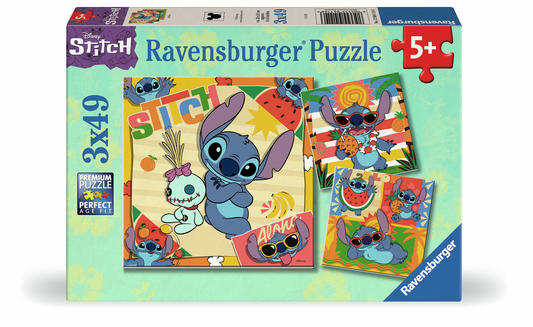 RAVENSBURGER DISNEY STITCH ALOHA 3X49P