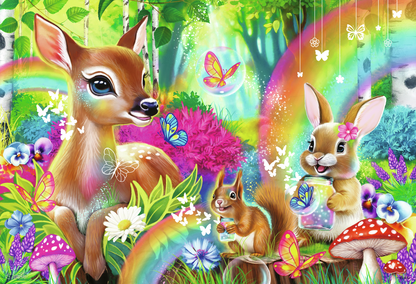 RAVENSBURGER LOVABLE WOODLAND FRIENDS 2X24PCS