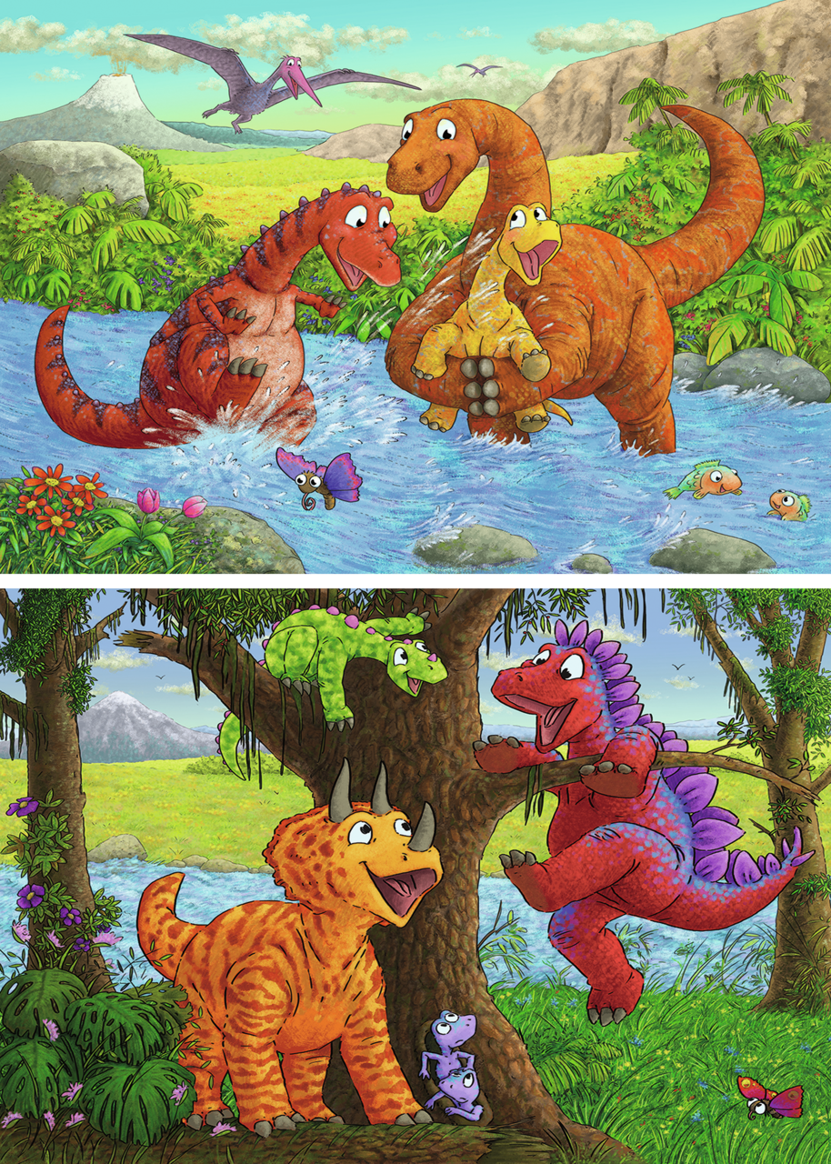 RAVENSBURGER PUSLESPIL 2X24 PCS