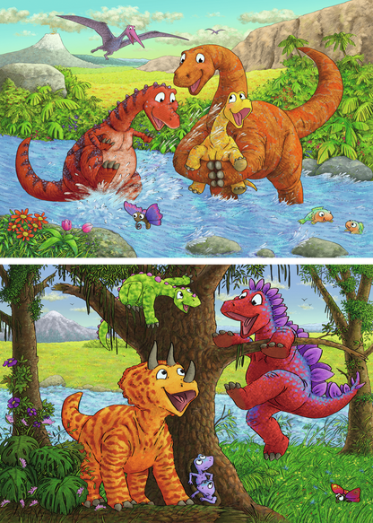 RAVENSBURGER PUSLESPIL 2X24 PCS