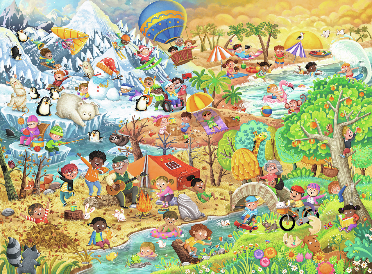 RAVENSBURGER THE FOUR SEASONS OF FUN 100XXL
