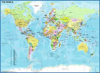 RAVENSBURGER MAP OF THE WORLD 200 XXL BRIK