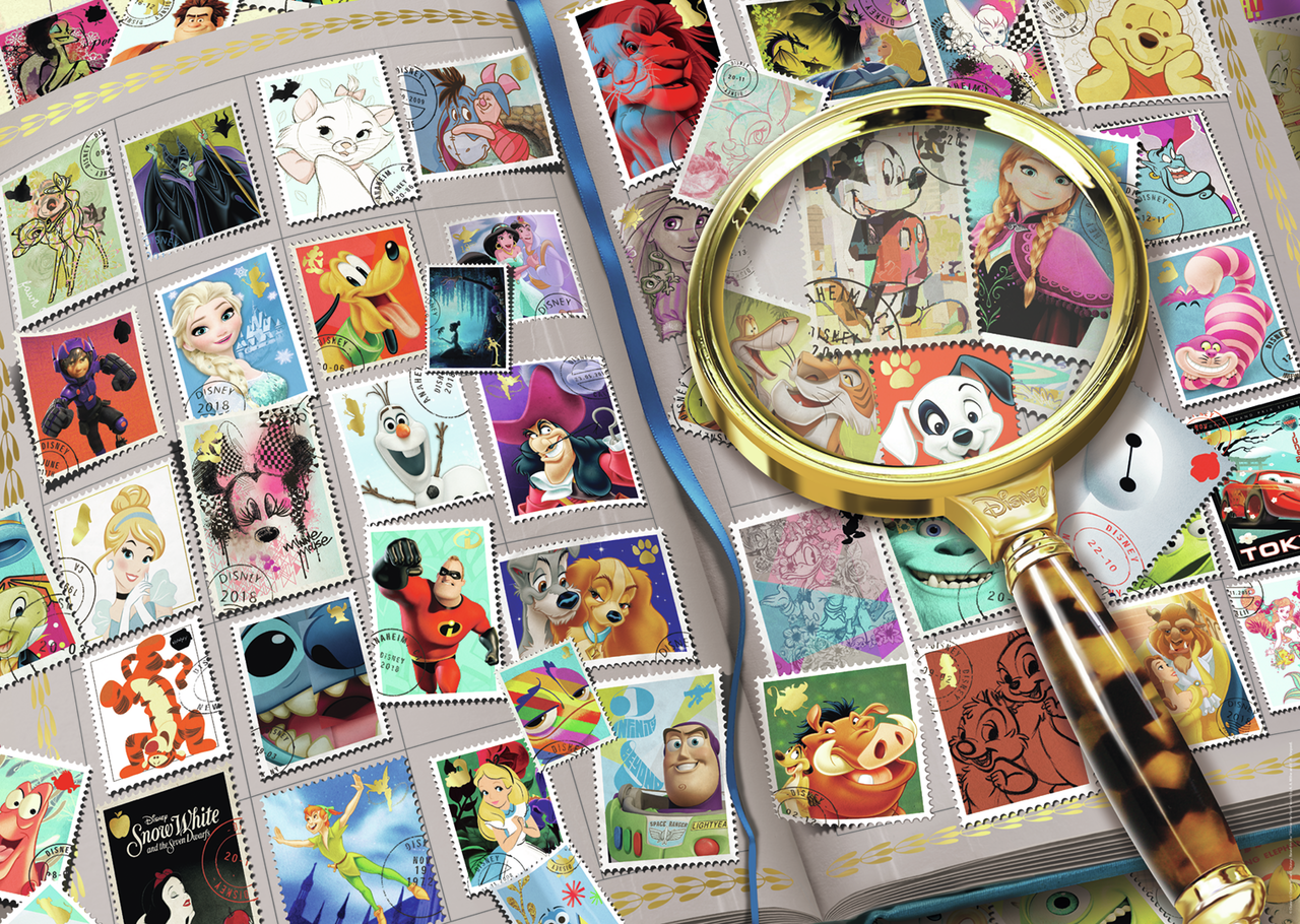RAVENSBURGER DISNEY STAMP ALBUM 1000 BRIKKER